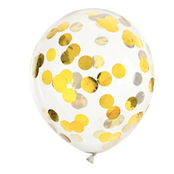 Konfetti Ballon Gold von PartyDeco